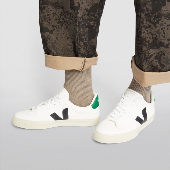 VEJA Leather Campo Gumsole Sneakers Black/Comb - Picture 4 of 4